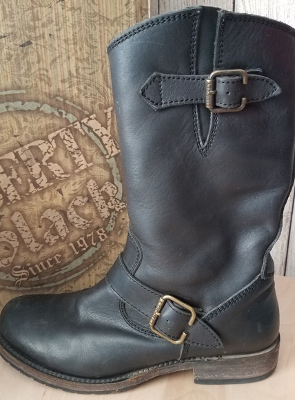 Liberty Black Leather Boots - Picture 3 of 14